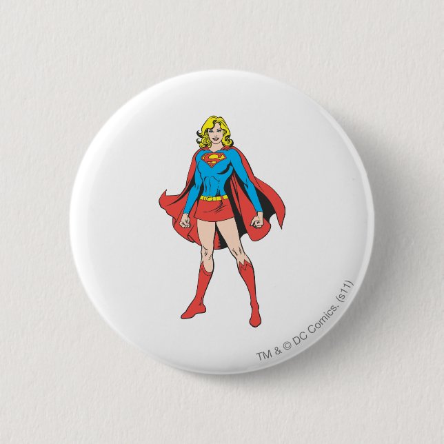 Supergirl Poses 6 Cm Round Badge (Front)