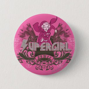 Supergirl Power 2 6 Cm Round Badge