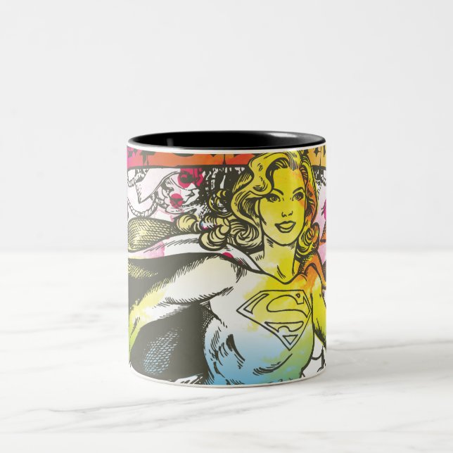 Supergirl Power Two-Tone Coffee Mug (Center)