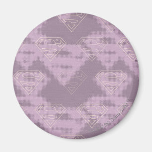 Supergirl Purple Halftone Logo Magnet