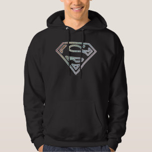 Supergirl Rainbow Outline Logo Hoodie