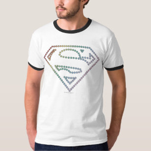 Supergirl Rainbow Outline Logo T-Shirt