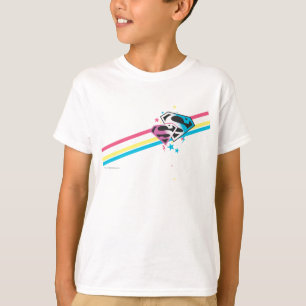 Supergirl Rainbow Stripes T-Shirt