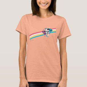 Supergirl Rainbow Stripes T-Shirt