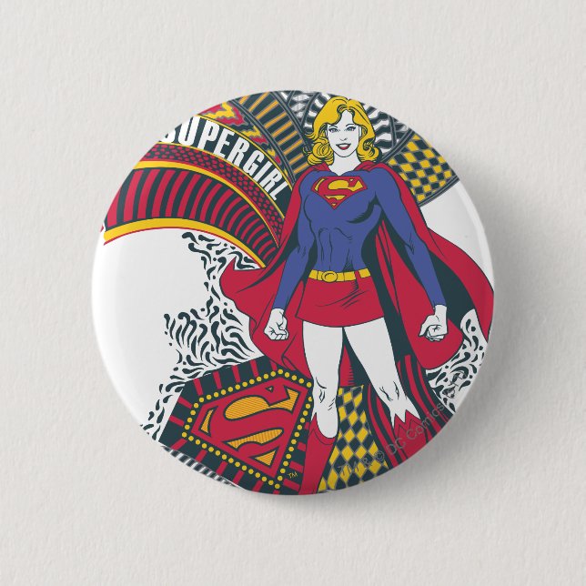 Supergirl Random World 1 6 Cm Round Badge (Front)