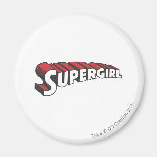 Supergirl Red and White Logo Magnet