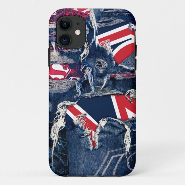 Supergirl Red, White & Blue Case-Mate iPhone Case (Back)