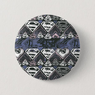 Supergirl Repeat S Pattern 6 Cm Round Badge