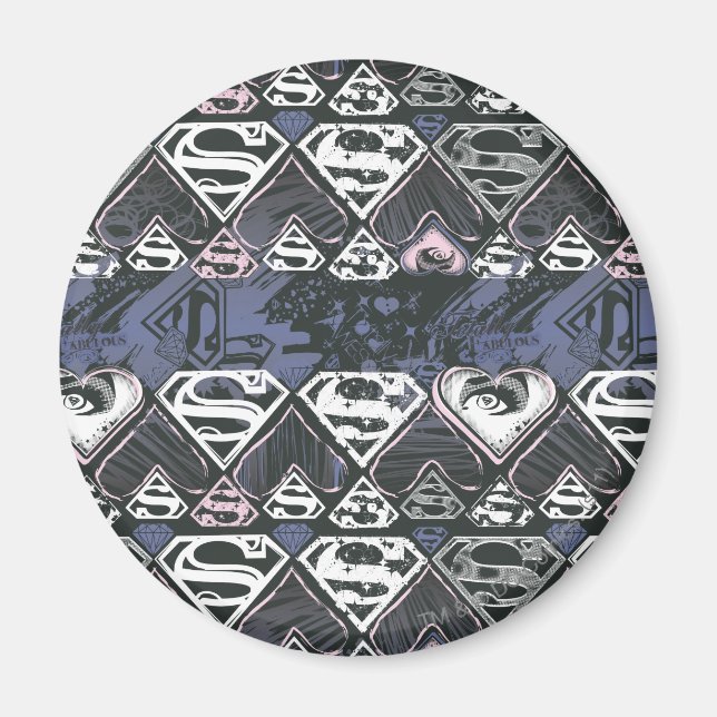 Supergirl Repeat S Pattern Magnet (Front)