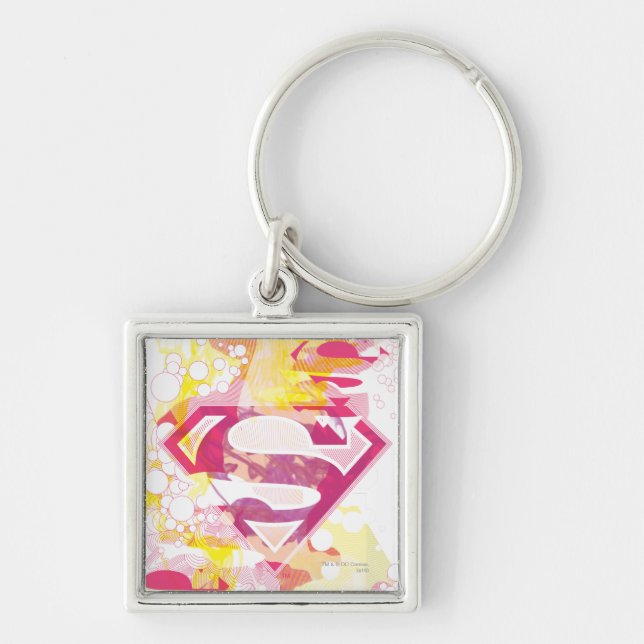 Supergirl Retro Logo Key Ring (Front)