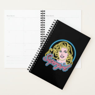 Supergirl Retro Neon Lights Graphic Planner