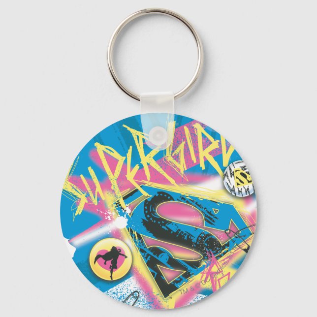 Supergirl Rocks Key Ring (Front)