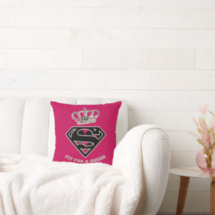Supergirl S-Shield "Fit For A Queen" Cushion