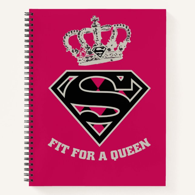 Supergirl S-Shield "Fit For A Queen" Notebook (Front)