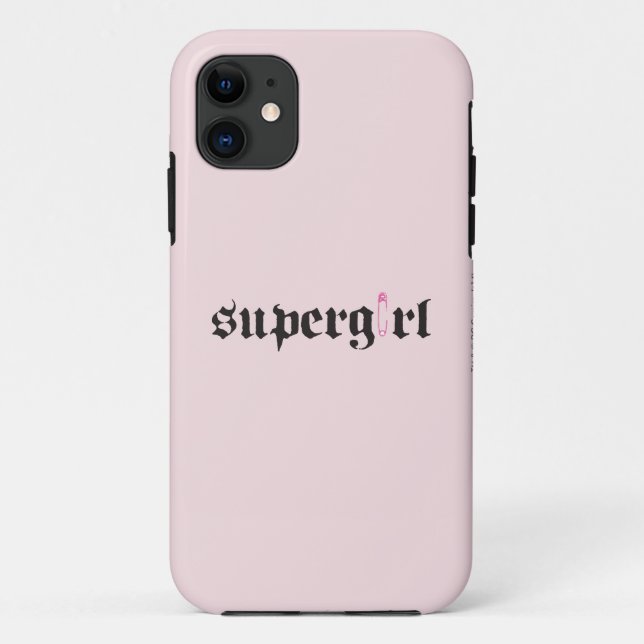 Supergirl Safety Pin Letter Case-Mate iPhone Case (Back)