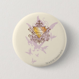 Supergirl Save Me 6 Cm Round Badge