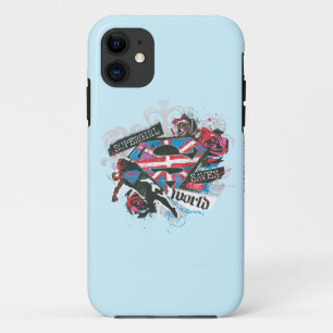 Supergirl Saves the World Case-Mate iPhone Case