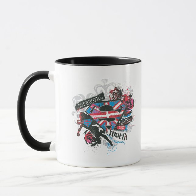 Supergirl Saves the World Mug (Left)