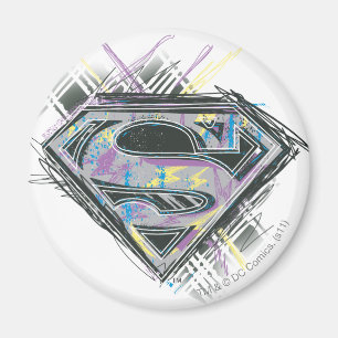 Supergirl Scribbles Logo Magnet