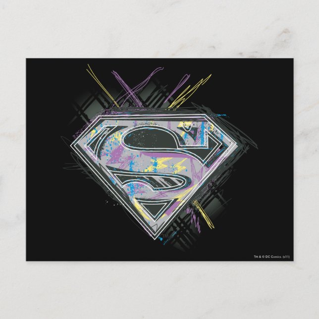 Supergirl Scribbles Logo Postcard (Front)