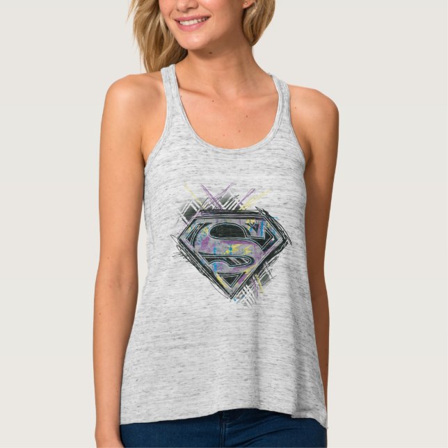 Supergirl Scribbles Logo Singlet (Front)