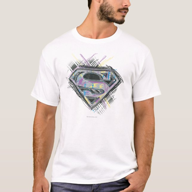 Supergirl Scribbles Logo T-Shirt (Front)