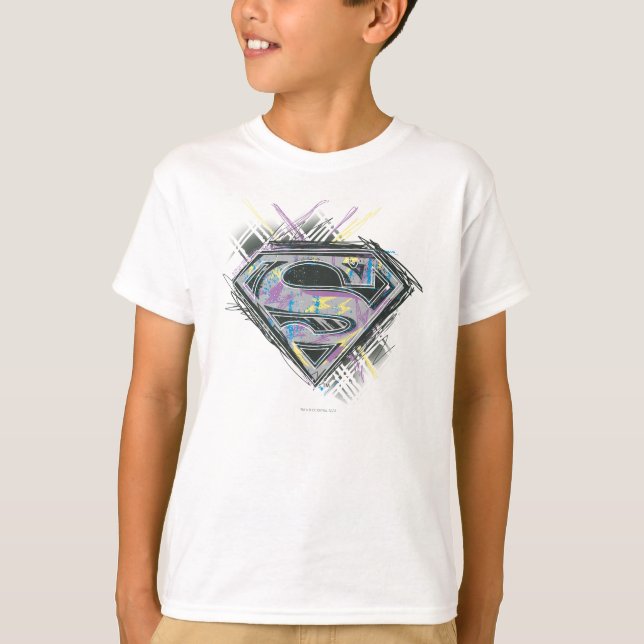Supergirl Scribbles Logo T-Shirt (Front)