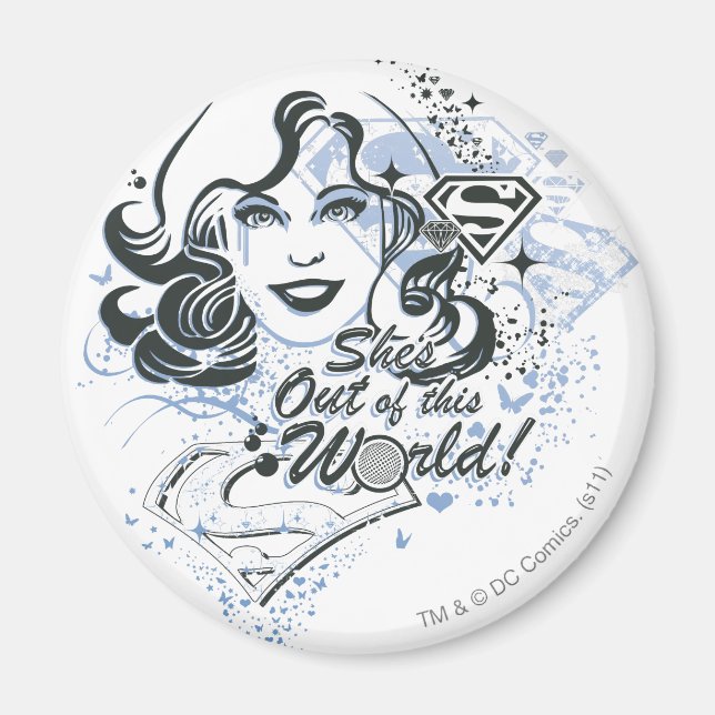 Supergirl She's Out of this World! Magnet (Front)