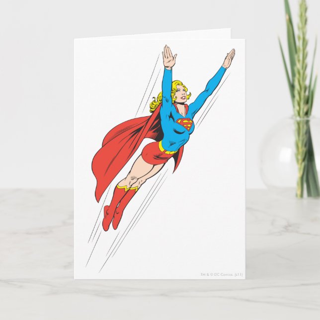 Supergirl Soars High Card (Front)