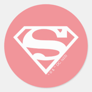 Supergirl Solid S-Shield Classic Round Sticker