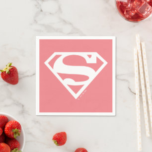 Supergirl Solid S-Shield Napkin