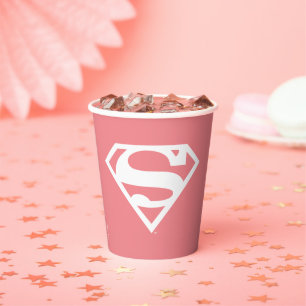 Supergirl Solid S-Shield Paper Cups