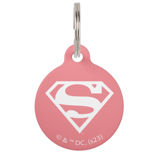 Supergirl Solid S-Shield Pet Tag (Front)