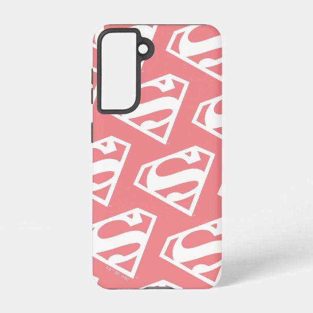 Supergirl Solid S-Shield Samsung Galaxy S21 Case (Back)