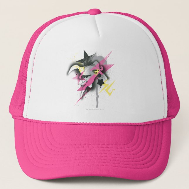 Supergirl Spray Paint Trucker Hat (Front)
