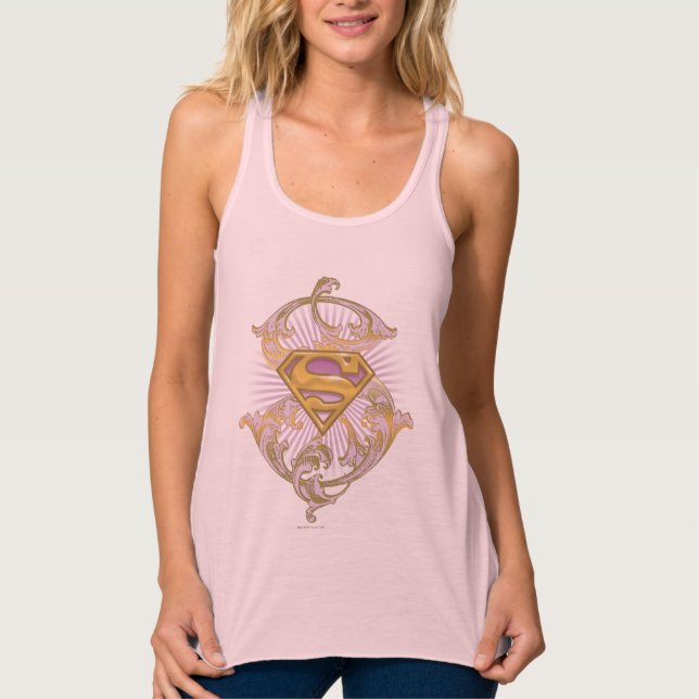 Supergirl Starbust Logo Singlet (Front)