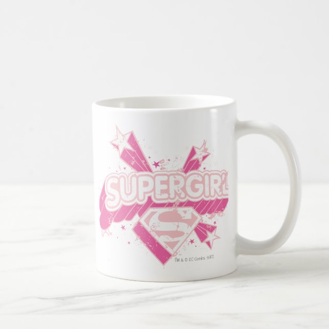 Supergirl Stars and Logo Coffee Mug (Right)