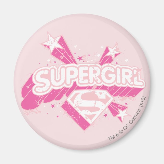 Supergirl Stars and Logo Magnet (Front)