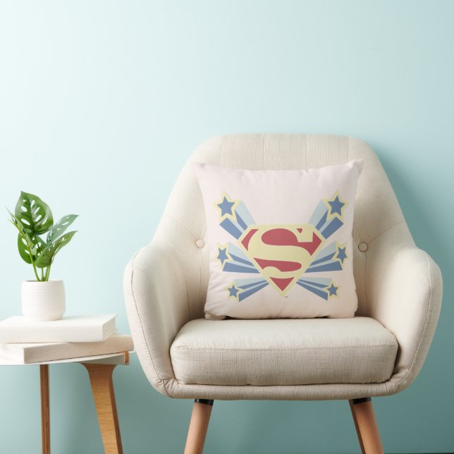 Supergirl Stars S-Shield Cushion (Chair)