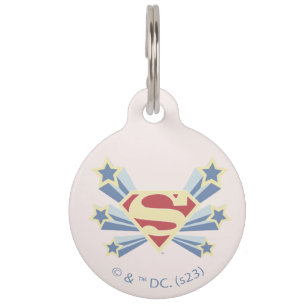 Supergirl Stars S-Shield Pet Tag