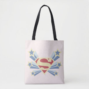 Supergirl Stars S-Shield Tote Bag