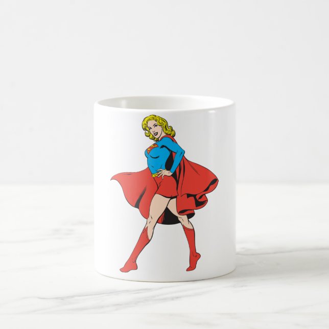 Supergirl Strikes a Pose Coffee Mug (Center)
