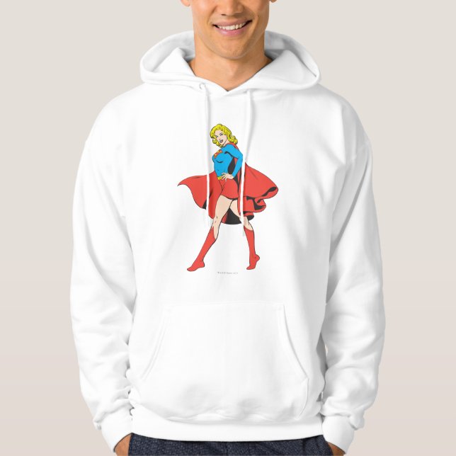 Supergirl Strikes a Pose Hoodie (Front)