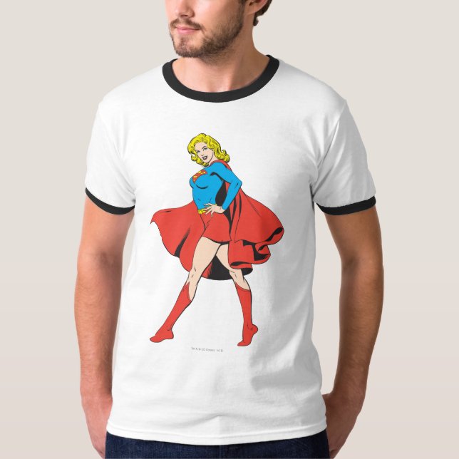 Supergirl Strikes a Pose T-Shirt (Front)