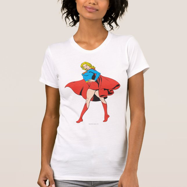 Supergirl Strikes a Pose T-Shirt (Front)