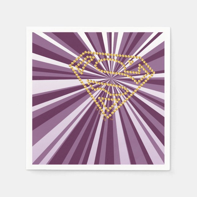 Supergirl Studded S-Shield Napkin (Front)