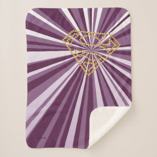 Supergirl Studded S-Shield Sherpa Blanket