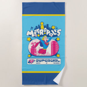 Supergirl Super Pop Woman of Tomorrow Beach Towel