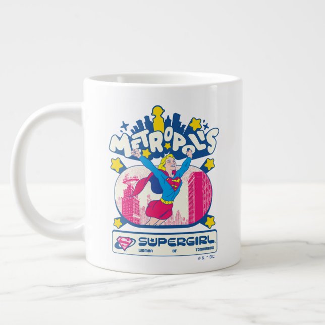 Supergirl Super Pop Woman of Tomorrow Large Coffee Mug (Left)