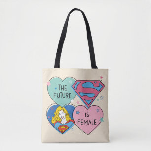 Supergirl "The Future Is Female" Tote Bag